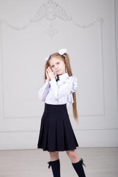 Школьная юбка для девочек Ю011